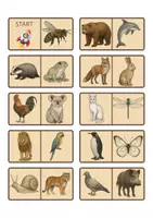 Vorschau - Spiele - Anlautedomino - Tiere, 3-fach differenziert - Seite 1