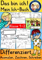 Vorschau - Arbeitsblätter - Mein Ich-Buch Klasse 1 & 2 Das bin ich Ethik Sachunterricht - Deckblatt
