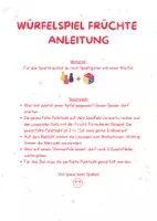 Vorschau - Spiele - Würfelspiel Früchte: Aussage- und Fragesätze üben - Seite 2