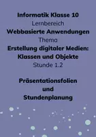 Vorschau - Stundenentwürfe - Informatik 10 - Klassen und Objekte - Materialpaket - Seite 3