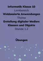 Vorschau - Stundenentwürfe - Informatik 10 - Klassen und Objekte - Materialpaket - Seite 1