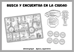 Vista previa - Hojas de trabajo - BUSCA Y ENCUENTRA EN LA CIUDAD. ATENCIÓN - página 1