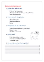 Vorschau - Arbeitsblätter - Leseverständnis - Seite 1