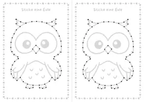 Vorschau - Stundenentwürfe - 🦉🧵 Eule Stickbild Ausnähkarte - Seite 2
