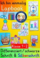 Vorschau - Unterrichtsreihen - LAPBOOK Ich bin einzigartig Klasse 1 und 2 Religion Ethik - Deckblatt