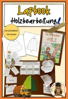 Vorschau - Arbeitsblätter - Lapbook Holz Holzbearbeitung Sachunterricht Werken Klasse 3 Klasse 4 - Deckblatt
