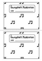 Vorschau - Arbeitsblätter - Notenwerte Übungsheft, Musikunterricht - Seite 1