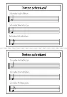 Vorschau - Arbeitsblätter - Notenwerte Übungsheft, Musikunterricht - Seite 2