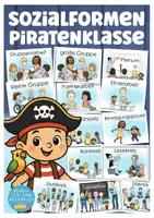 Vorschau - Präsentationen/Tafelbilder - Piratenklasse Klassenmotto Piraten Sozialformen Grundschule Tafelmaterial - Deckblatt