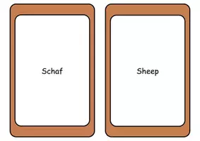 Vorschau - Spiele - Flashcards Bauernhoftiere Deutsch-Englisch (Vokabeln) - Lesekarten - Seite 2