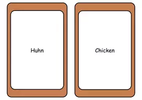 Vorschau - Spiele - Flashcards Bauernhoftiere Deutsch-Englisch (Vokabeln) - Lesekarten - Seite 3