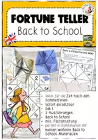 Vorschau - Arbeitsblätter - Fortune Teller Back to School Englisch Sek I - Deckblatt