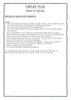 Vorschau - Arbeitsblätter - Fortune Teller Back to School Englisch Sek I - Seite 2