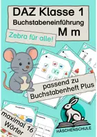 Vorschau - Arbeitsblätter - Zebra für alle! DAZ Klasse 1 - Buchstabeneinführung M m - Deckblatt
