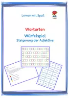 Vorschau - Spiele - Steigerung von Adjektiven - Würfelspiel - Deckblatt