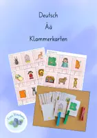 Vorschau - Spiele - Klammerkarten zum Umlaut ä - Deckblatt