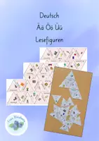 Vorschau - Spiele - Lesefiguren zu den Umlauten ä ö ü - Deckblatt
