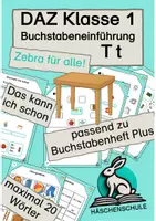 Vorschau - Arbeitsblätter - MATERIALPAKET: Zebra für alle! DAZ Klasse 1 - Buchstaben L O T - Seite 1