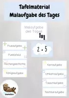 Vorschau - Anderer Materialtyp - Malaufgabe des Tages-Tafelmaterial - Deckblatt