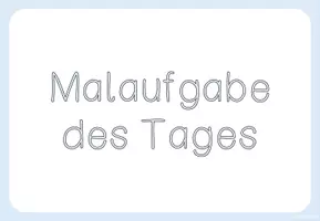 Vorschau - Arbeitsblätter - Materialpaket zur Malaufgabe des Tages - Seite 1