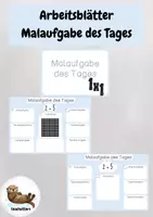 Vorschau - Arbeitsblätter - Malaufgabe des Tages - Arbeitsblätter - Deckblatt