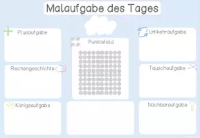 Vorschau - Arbeitsblätter - Malaufgabe des Tages - Arbeitsblätter - Seite 1