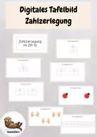 Vorschau - Präsentationen/Tafelbilder - Digitales Tafelbild zur Zahlzerlegung im ZR 10 - Deckblatt
