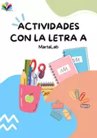 Vista previa - Hojas de trabajo - Letra A | Actividades imprimibles | Educación Infantil - Portada
