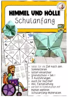Vorschau - Spiele - Himmel und Hölle Schulanfang Sek I Grundschule DaZ - Deckblatt