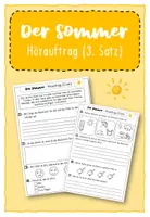 Vorschau - Arbeitsblätter - Hörauftrag zu "Der Sommer" von Antonio Vivaldi - Deckblatt