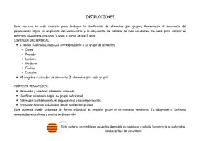 Vista previa - Tarjetas / Manipulativos - CLASIFICAMOS ALIMENTOS - página 3