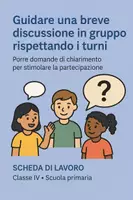 anteprima - Schede informative - Porre domande di chiarimento per stimolare la partecipazione - SL - Pagina di copertina