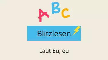 Vorschau - Präsentationen/Tafelbilder - Blitzlesen Klasse 1: Laut Eu - Seite 2
