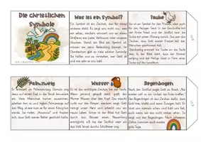 Vorschau - Merkblätter - Christliche Symbole: Ein Leporello - Seite 1
