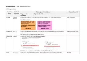 Vorschau - Stundenentwürfe - Geld - Kommaschreibweise Euro/Cent - Einführung - Seite 1