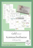 Vorschau - Stundenentwürfe - Geld - Kommaschreibweise Euro/Cent - Einführung - Deckblatt