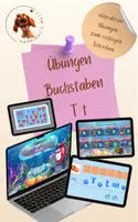 Vorschau - Arbeitsblätter - Buchstabe T - interaktive Genially-Übungen zum Lesen und Schreiben - Deckblatt