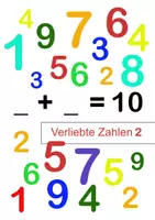 Vorschau - Arbeitsblätter - 2 Klettmappevorlagen - Verliebte Zahlen A5 - Deckblatt