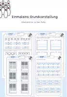 Vorschau - Unterrichtsreihen - Einmaleins Grundvorstellung - Arbeitsblätter zur 9er-Reihe - Deckblatt