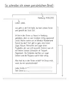Vorschau - Präsentationen/Tafelbilder - Aufbau persönlicher Brief, Tafelmaterial und Hefteinträge - Seite 2
