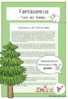 Vorschau - Text - Fantasiereise Tiere des Waldes - Deckblatt