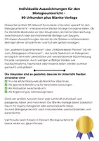 Vorschau - Mal- und Bastelvorlagen - Individuelle Auszeichnungen für den Biologieunterricht – 90 Urkunden plus Blanko-Vorlage - Seite 1