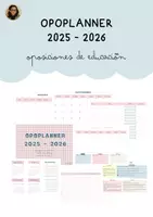 Vista previa - Para docentes: organización, planificación y formación - OPOPLANNER 2025 - 2026 - Portada