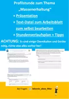 Vorschau - Stundenentwürfe - Profilstunde Chemie 8. Klasse_Massenerhalt - Deckblatt