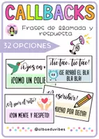 Vista previa - Refuerzo / NEE / Materiales de apoyo - Llamadas y respuestas (Posters) Clase - Portada