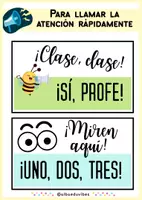 Vista previa - Refuerzo / NEE / Materiales de apoyo - Llamadas y respuestas (Posters) Clase - página 1