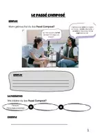 Vorschau - Arbeitsblätter - Passé composé - Deckblatt