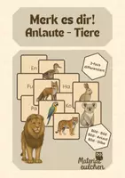 Vorschau - Spiele - Merk es dir! Anlaute (Tiere) - 3-fach differenziert - Deckblatt
