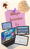Vorschau - Spiele - Buchstabe U - interaktive Genially-Übungen zum Lesen und Schreiben - Deckblatt