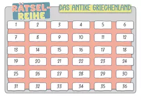 Vorschau - Spiele - Rätsel-Reihe - Interaktive PowerPoint zum antiken Griechenland - Seite 1
